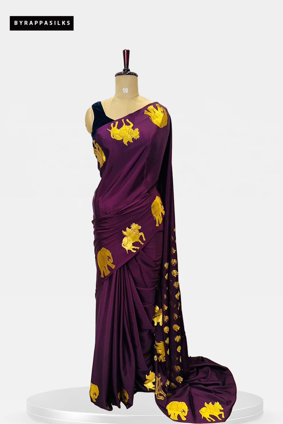 Pure Mysore Silk - Wine Colour QS273171