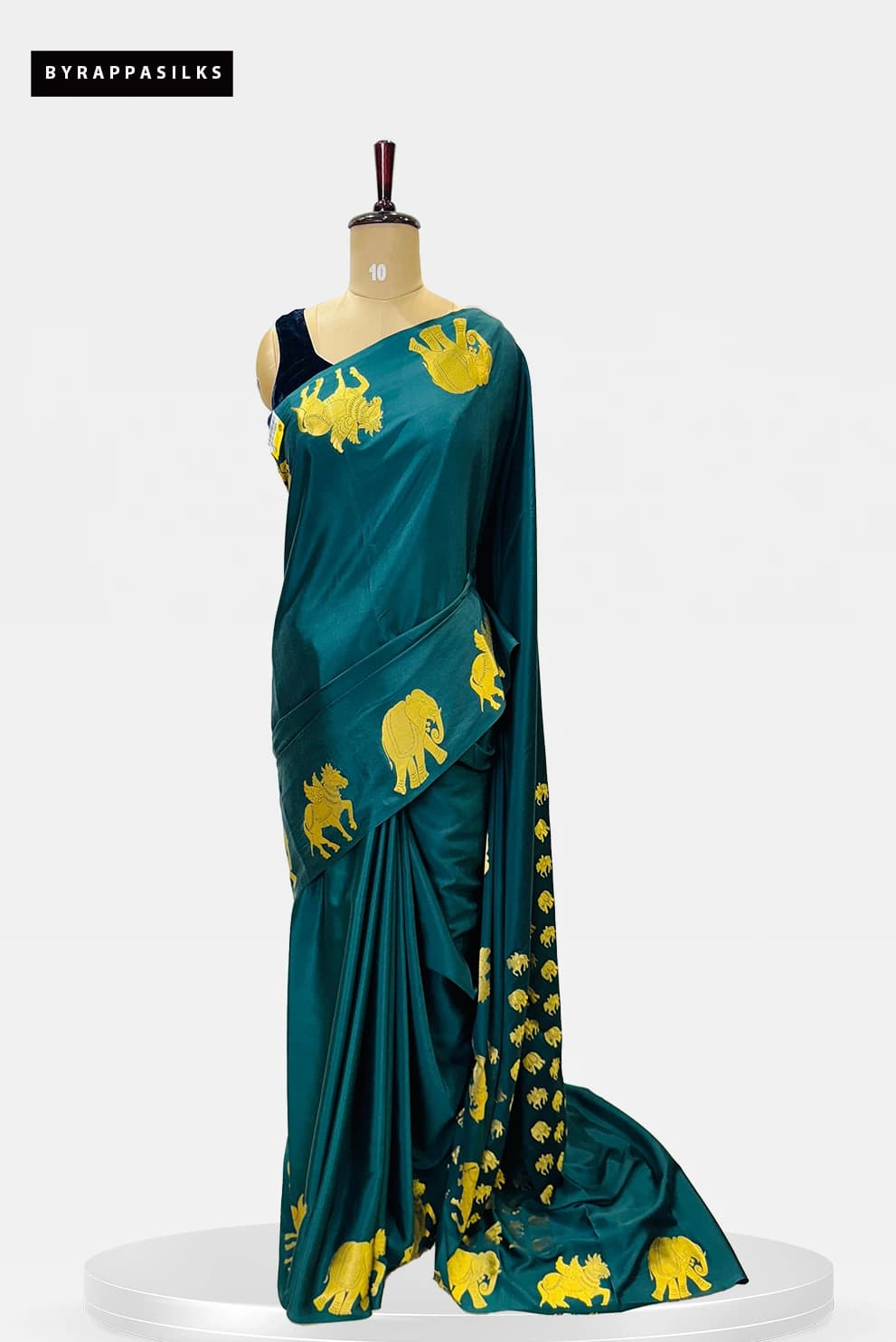 Pure Mysore Silk - Bottel Green  Colour QS273174