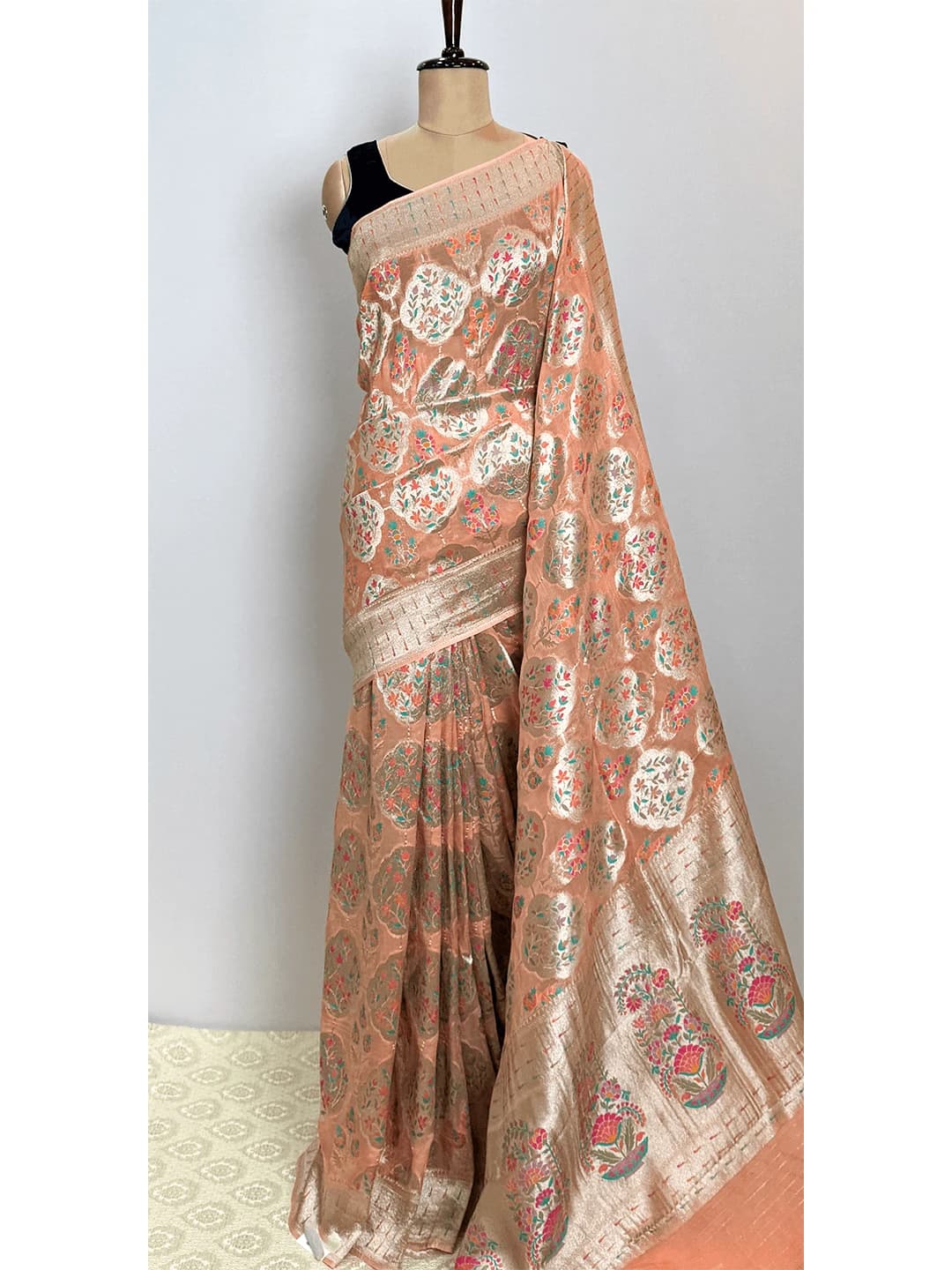 Pure Georgette Banarasi Saree - QS218742