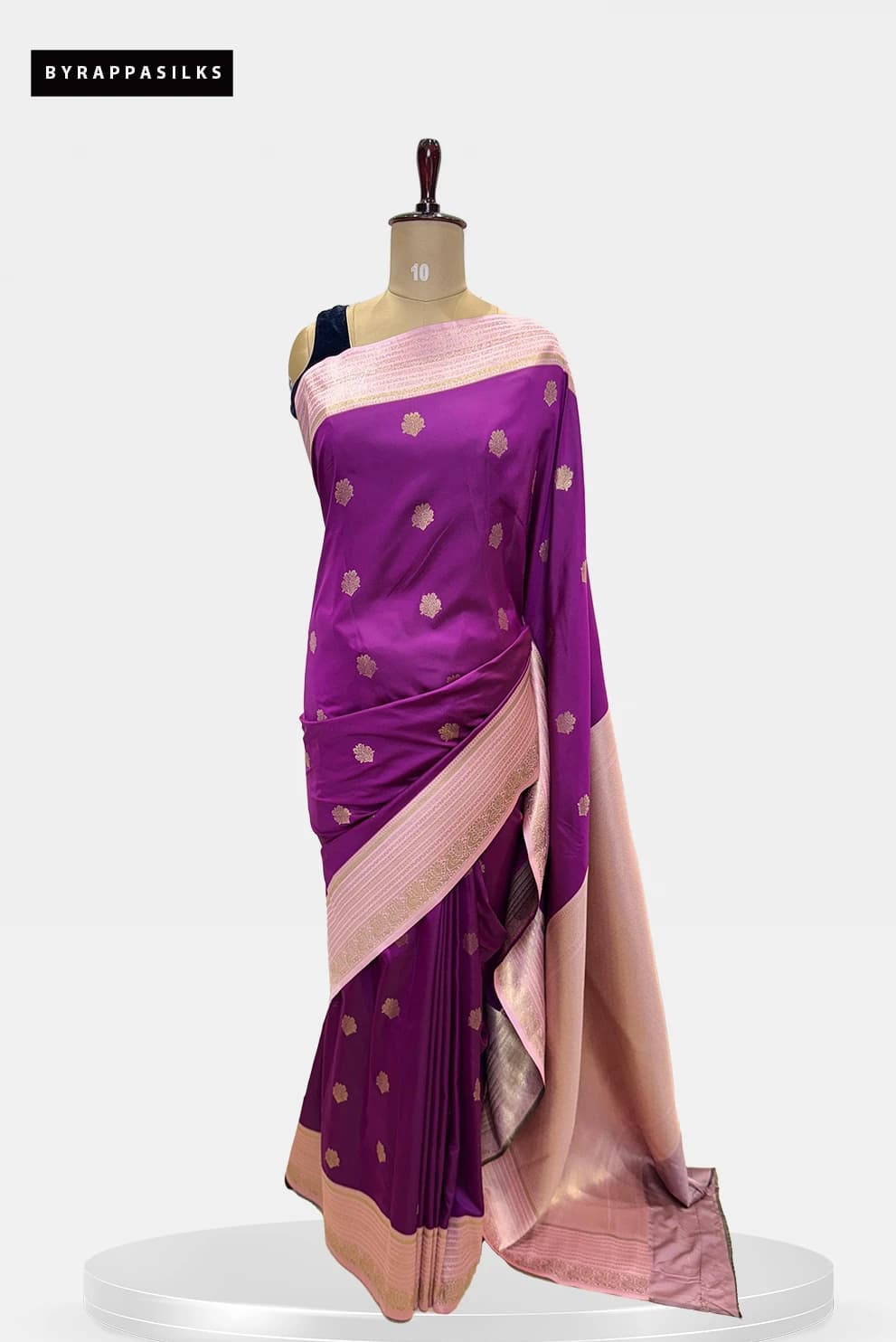 Colours of Navratri Purple and Pink Round Motif QS275969